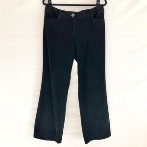 Black Velvet Straight Leg Pants